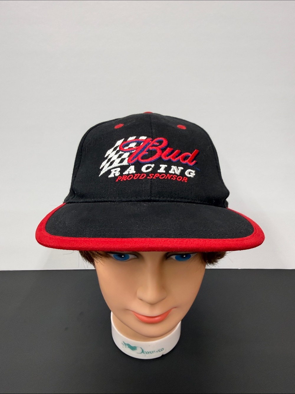 Vintage Bud Racing strapback Hat 1990s